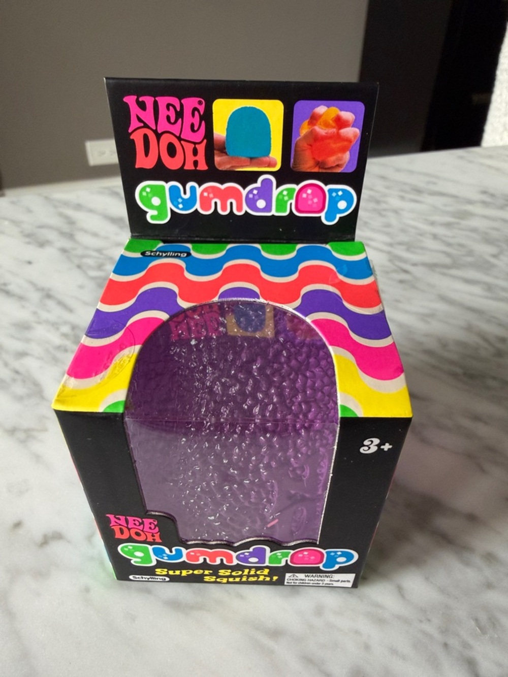 Nee Doh Gumdrop Super Solid Squish Purple